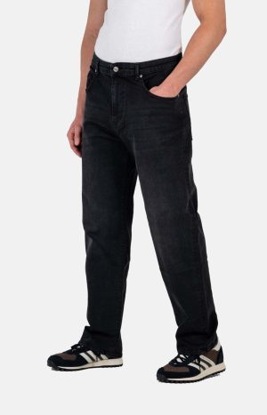 Solid Black Wash Jeans