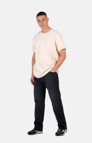 Solid Black Wash Jeans