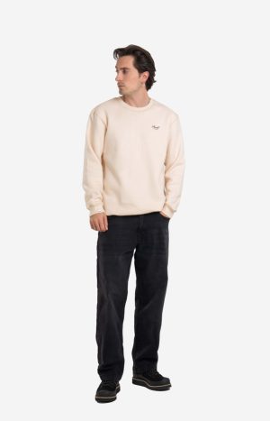 Staple Logo Crewneck Silver Peony