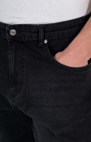 Solid Black Wash Jeans
