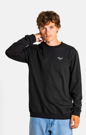 STAPLE TERRY CREWNECK Deep Black